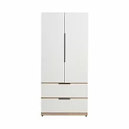 IDEA-MIT面白3X6尺升級耐磨雙開雙抽收納衣櫃