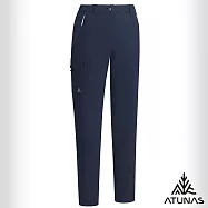 【ATUNAS 歐都納】女款石墨烯刷毛防水保暖長褲/大尺碼A1PA2536W- XL 黑