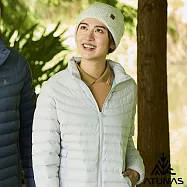 【ATUNAS 歐都納】女款KEEP WARM輕量羽絨保暖外套/大尺碼A6GAGZ04W- S 石灰