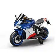 【BEINI貝婗】競速兒童電動重機(親子電動車 兒童機車 單驅動 玩具電動機車/BN-959) 藍色