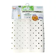 日本WAKO 長型浴缸止滑墊 洗澡防滑墊 吸盤腳踏墊 浴室地墊 35x96cm 1入 白色