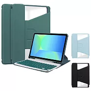 □360度旋轉 筆槽設計 可放無線鍵盤□三星 SAMSUNG Galaxy Tab S10 Lite SM-X400 X406 10.9吋 平板電腦保護套 皮套 綠色