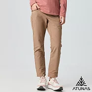 【ATUNAS 歐都納】女款石墨烯蓄熱抑菌抗臭輕保暖長褲/大尺碼/小尺碼A1PA2506W- XS 可可棕