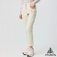 【ATUNAS 歐都納】女款石墨烯蓄熱抑菌抗臭輕保暖長褲/大尺碼/小尺碼A1PA2506W- 2XL 小麥色