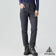 【ATUNAS 歐都納】女款石墨烯蓄熱抑菌抗臭輕保暖長褲/大尺碼/小尺碼A1PA2506W- S 深藍