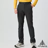 【ATUNAS 歐都納】男款石墨烯蓄熱抑菌抗臭輕保暖長褲/大尺碼A1PA2505M- M 黑