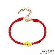 J’code真愛密碼金飾 星夢硬金編織手鍊-小