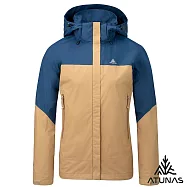 【ATUNAS 歐都納】女款縱橫戶外GORE-TEX 防水透氣單件式外套/大尺碼A1GTGZ04W- L 深海藍/卡其
