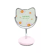 BESTHOT 可愛造型小立鏡 貓耳小花