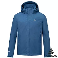 【ATUNAS 歐都納】男款縱橫戶外GORE-TEX 防水透氣單件式外套A1GTGZ03M- M 深海藍