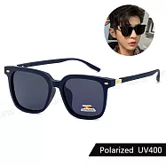 【SUNS】時尚方框墨鏡 Polarized偏光墨鏡 潮流明星款 顯小臉 輕量/防眩光/遮陽/抗UV400 S2034 霧黑