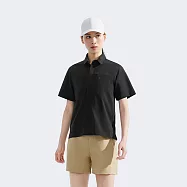 The North Face W S/S LIGHTRANGE SHIRT - AP 女短袖襯衫-NF0A8DFRJK3 L 黑色