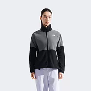 The North Face W GLACIER HEAVYWEIGHT FULL ZIP JACKET - 女刷毛外套-NF0A8FJXAFI L 黑色