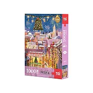 TOi圖益 聖誕鈴鐺島 1000片拼圖 金箔工藝 贈送小相框 收藏卡通動漫電影玩具遊戲聖誕交換禮物