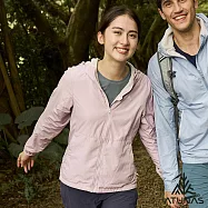 【ATUNAS 歐都納】女款石墨烯微暖輕量連帽外套/大尺碼A1GA2520W- L 粉紫