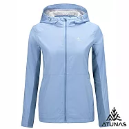 【ATUNAS 歐都納】女款石墨烯微暖輕量連帽外套/大尺碼A1GA2520W- 3XL 霞暮藍