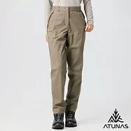 【ATUNAS 歐都納】女款保暖刷毛防水長褲/小尺碼/大尺碼/A8PA2534W- L 玫瑰棕