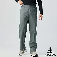 【ATUNAS 歐都納】男款保暖刷毛防水長褲/大尺碼/A8PA2533M- M 深灰