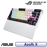 【送原廠電競滑鼠墊】ASUS 華碩 ROG Azoth X 無線電競鍵盤 (雪軸/風暴軸) 雪軸