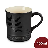 Le Creuset 萬聖節系列 蝙蝠圖騰 馬克杯 水杯 茶杯 400ml 沉靜黑 無紙盒