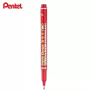 PENTEL NFS410 超極細油性筆 0.4 紅