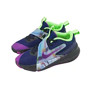 Nike 籃球鞋 Team Hustle D 12 SE PS 中童 小朋友 藍 紫 魔鬼氈 運動鞋 HV2290-400 16.5cm NAVY/PURPLE