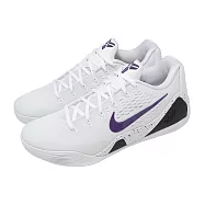 Nike 籃球鞋 Kobe IX Elite Low EM Protro 男鞋 白 紫 黑曼巴 Lakers IH1401-100