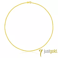 【Just Gold 鎮金店】18K金 文武鍊MN(18吋)