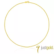 【Just Gold 鎮金店】18K金 水波麻繩鍊MN(18吋)