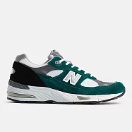 New Balance 紐巴倫 991 [M991TLK] 男 運動休閒鞋 復古鞋 英國製 緩震 穿搭 綠灰白