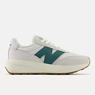 New Balance 紐巴倫 370 [U370CC] 男女 運動休閒鞋 復古鞋 舒適 穿搭 灰白 綠 22.5cm 白/綠