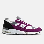 New Balance 紐巴倫 991 [M991PUK] 男 運動休閒鞋 復古鞋 英國製 緩震 穿搭 紫灰白