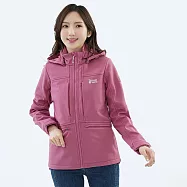 【遊遍天下】女款GlobeTex防水防風保暖刷毛軟殼外套(GJ23050) 5XL 粉紅