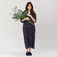 好我_Kelly小V領拋袖長洋裝 FREE 金粉樹林