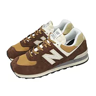 New Balance 休閒鞋 574 男鞋 女鞋 棕 米 麂皮 經典 NB 紐巴倫 U574MRR-D 27cm RICH OAK/BAKED CLAY