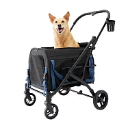 【IBIYAYA依比呀呀】FS2550 嘟嘟號分離式提籃寵物推車 湯瑪士黑