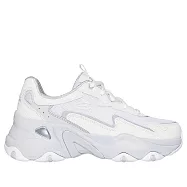 Skechers 思克威爾 D’Lites 5.0 [150524WGY] 女 休閒鞋 厚底 增高 老爹鞋 舒適 白灰 24cm 白/灰