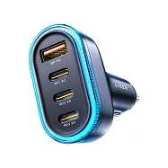 【LISEN】36W+65W 4孔車載充電器 2E7104 車充 車用充電器 點菸器 點煙器 黑色