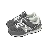 New Balance NB 休閒鞋 996 Wide 大童 中童 寬楦 灰 白 復古 麂皮 魔鬼氈 運動鞋 YV996OD3-W