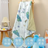 義大利La Belle《Disney-怪獸檸檬塔》活性益生菌抗敏365天兒童懶懶被--100*120cm