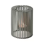 《PHILIPPI》Oslo鋼製圓柱燭台(迷霧灰) | 蠟燭臺 歐風燭台