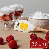 《NOW》美國 不沾鍋木柄矽膠刮刀 - 蜜語花開33cm - 蜜語花開33cm