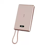 idmix 自帶USB-C線 磁吸無線充行動電源Q10L 沙漠金