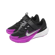 Nike 慢跑鞋 Sonic Fly PS 中童鞋 黑 紫 魔鬼氈 運動鞋 FZ0016-004 16.5cm BLACK/PURPLE