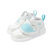 Nike 童鞋 Sky Jordan 1 TD 小童 學步鞋 寶寶鞋 米白 藍 喬丹 魔鬼氈 HV4766-014 15cm WHITE/BLUE