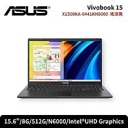 ASUS 華碩 Vivobook 15 X1500KA-0441KN6000 15.6吋文書筆電 搖滾黑(N6000/8G/512G/W11)