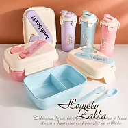 【Homely Zakka】可微波高顏值撞色馬卡龍享瘦分隔餐盒/便當盒附同款水杯_3色一組 馬卡龍紫+馬卡龍粉+馬卡龍藍