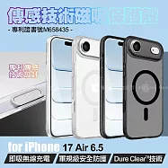 Dapad iPhone 17 Air 6.5 專利傳感技術磁吸保護殼-附相機電子按鍵 白色