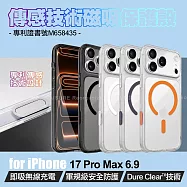 Dapad iPhone 17 Pro Max 6.9專利傳感技術磁吸保護殼-附相機電子按鍵 黑色