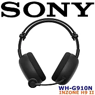 SONY INZONE H9 II(Wh-G910N)專業級電競藍芽耳機 Fnatic 共同開發 心型指向性 進階降噪 2色 新力索尼公司貨 黑色